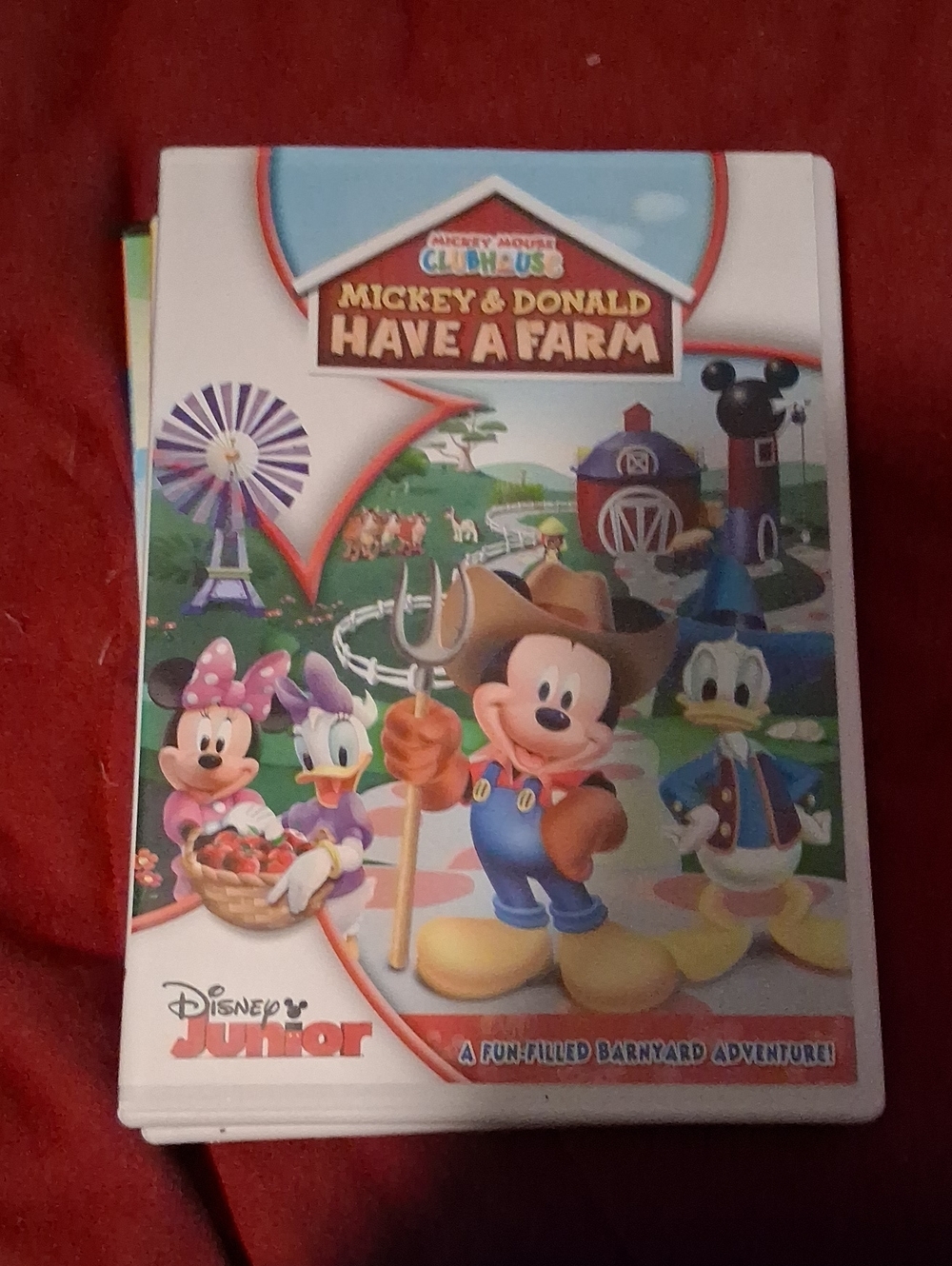 Mickey & Donald Have a Farm - Kids Toy DVD Cover (White/Blue)